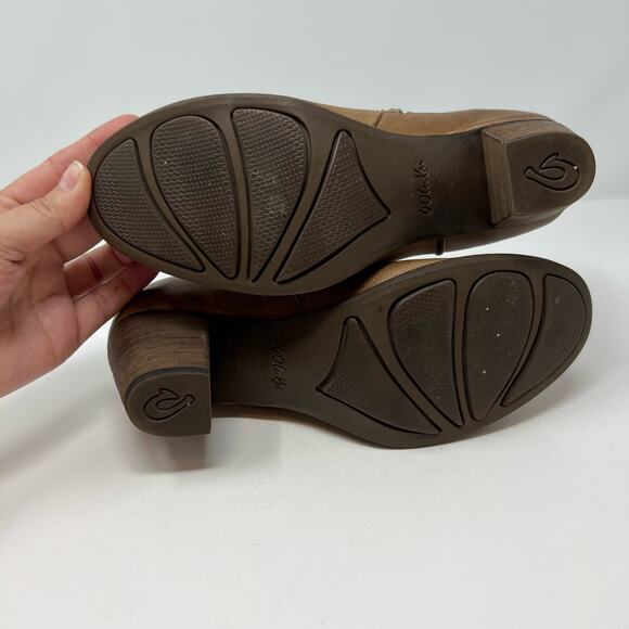 OluKai Kamahoi Women's Leather Booties Size 6.5 Fall Essentials Brown School - Picture 7 of 12